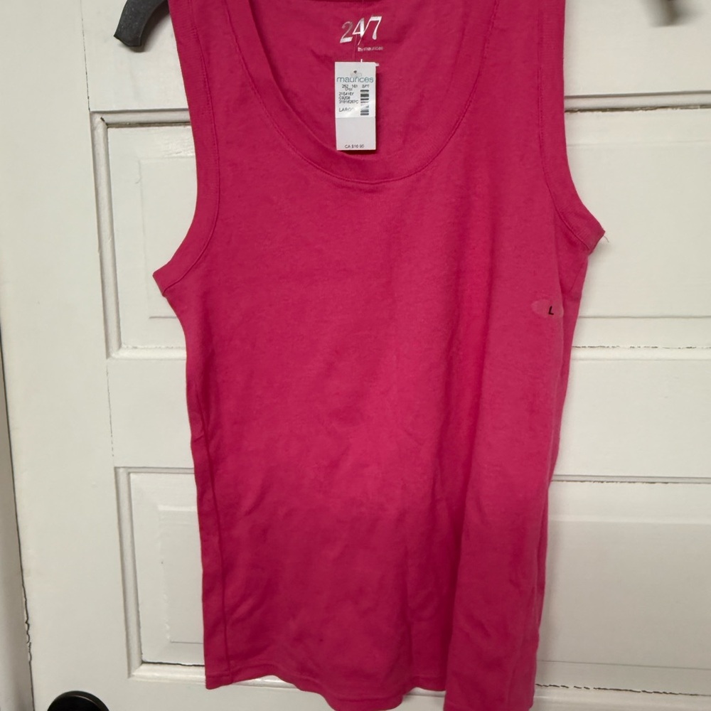Maurices Women's Hot Pink Scoop Neck Tank